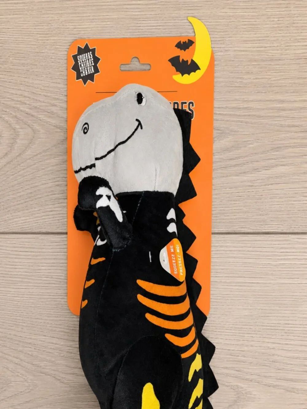 NWT Fringe Studio Halloween Skeleton Dinosaur Plush Dog Toy – Squeaky
